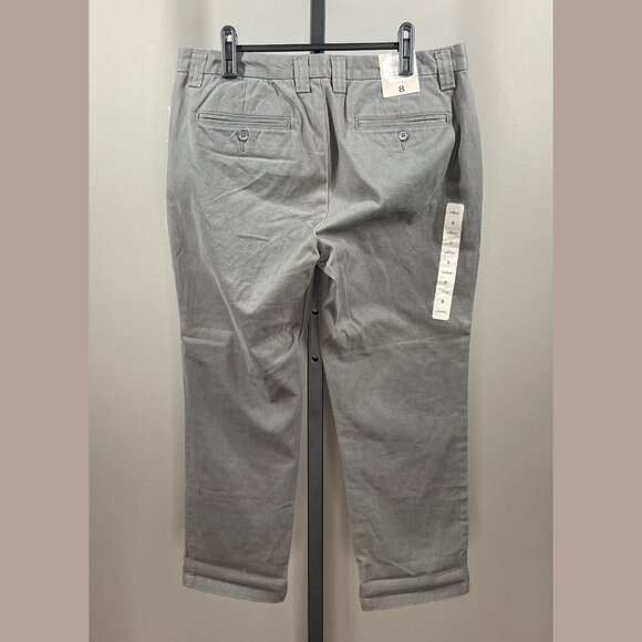 NEW Gap Pants Womens 8 gray chino aubrey classic preppy vintage - Picture 10 of 12